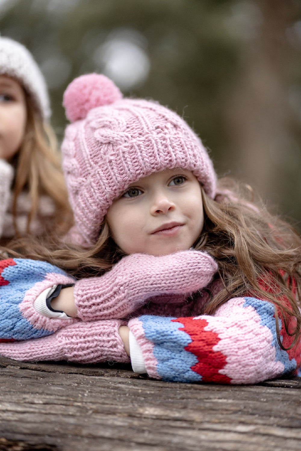 ACORN KIDS - FREE SPIRIT MITTENS: PINK [sz:S - 6-18 MTHS]