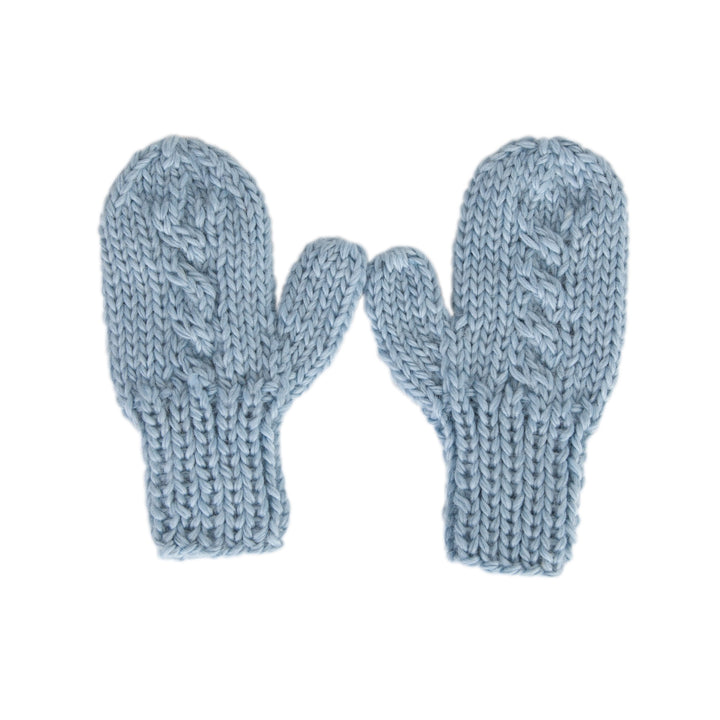 ACORN KIDS - FREE SPIRIT MITTENS: BLUE [sz:S - 6-18 MTHS]