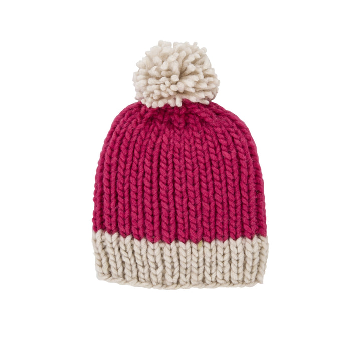 ACORN KIDS - FLOWERS BONNET: PINK [sz:S - 6-18 MTHS]