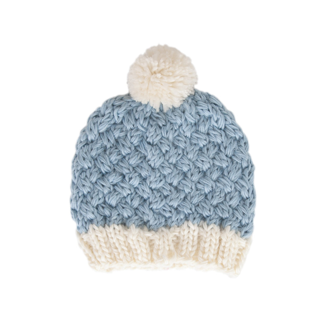 ACORN KIDS - RIPPLES BEANIE: BLUE [sz:XXS - 0-3 MTHS]