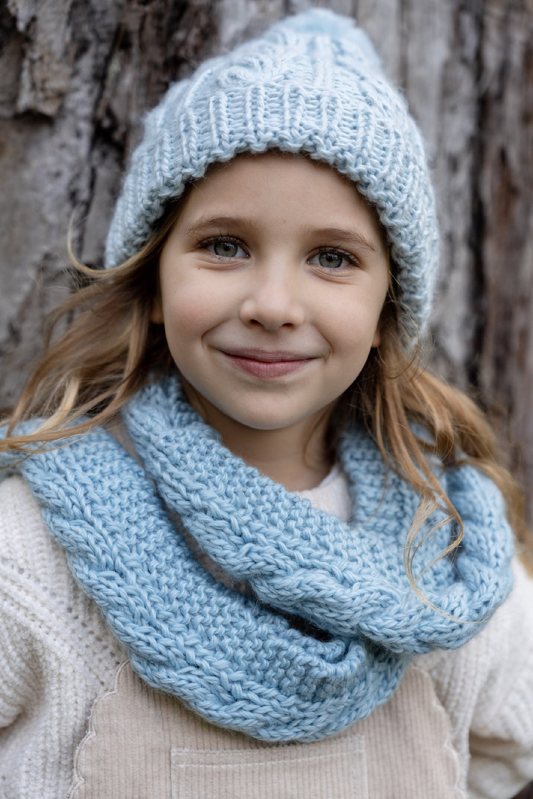 ACORN KIDS - FREE SPIRIT SCARF: BLUE 