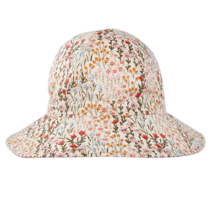 ACORN KIDS - WIDE BRIM REVERSIBLE SUNHAT: FIORELLA [sz:S - 50CM/9-18 MTHS]