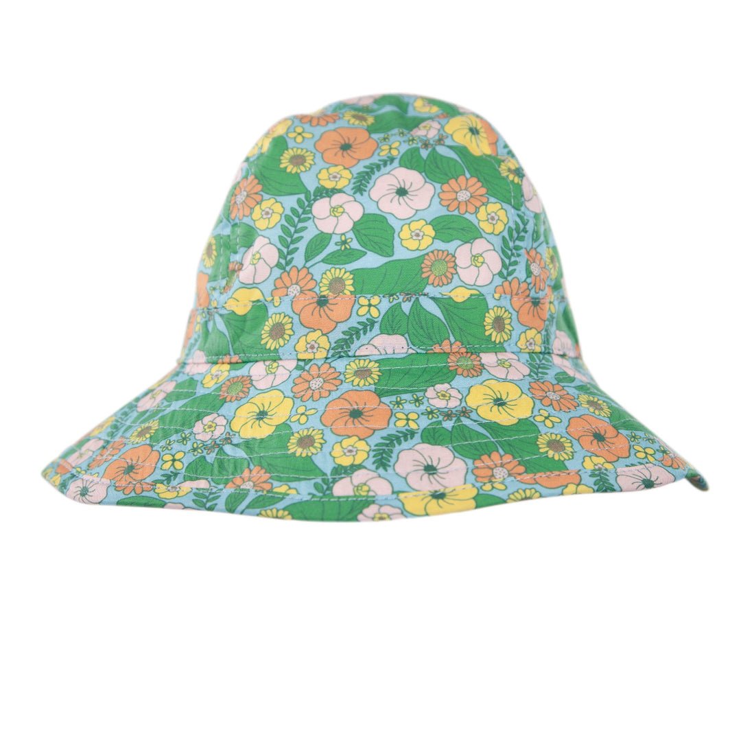 ACORN KIDS - INFANT WIDE BRIM SUNHAT: EDEN [sz:XS - 46CM/0-9 MTHS]