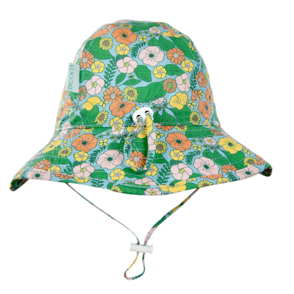 ACORN KIDS - INFANT WIDE BRIM SUNHAT: EDEN [sz:XS - 46CM/0-9 MTHS]