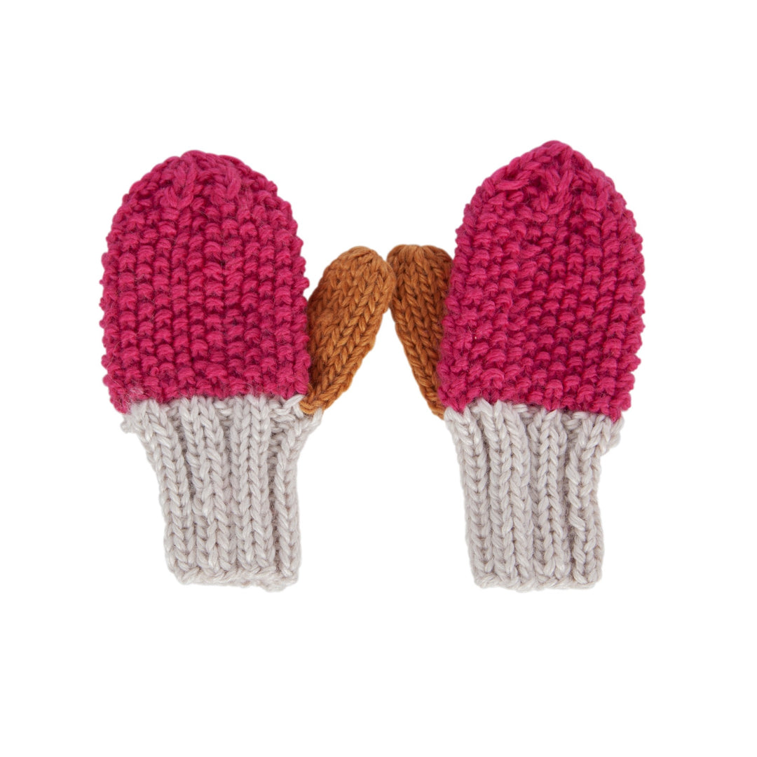 ACORN KIDS - WILDERNESS MITTENS: FUSCHIA [sz:S (6-18 MTHS)]
