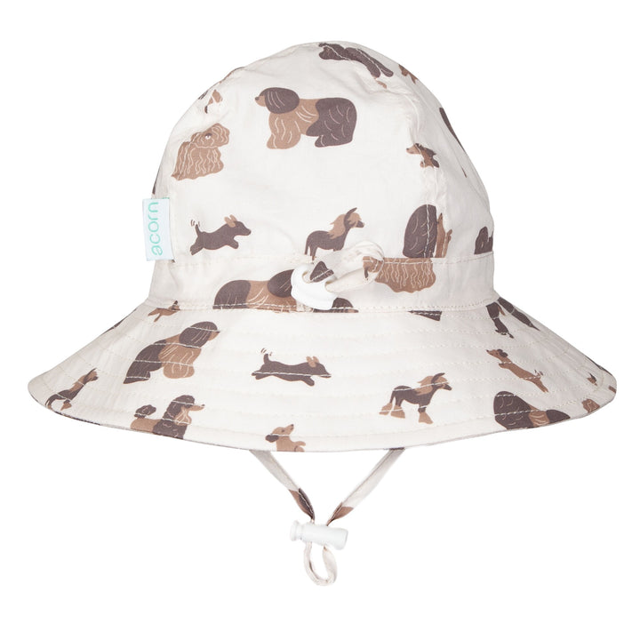 ACORN KIDS - INFANT WIDE BRIM SUNHAT: PAMPERED POOCHES [sz:XS - 46CM/0-9 MTHS]