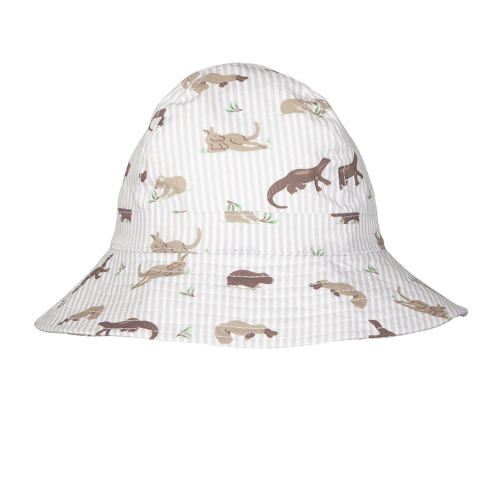 ACORN KIDS - INFANT WIDE BRIM SUNHAT: OUTBACK PALS [sz:XS - 46CM/0-9 MTHS]