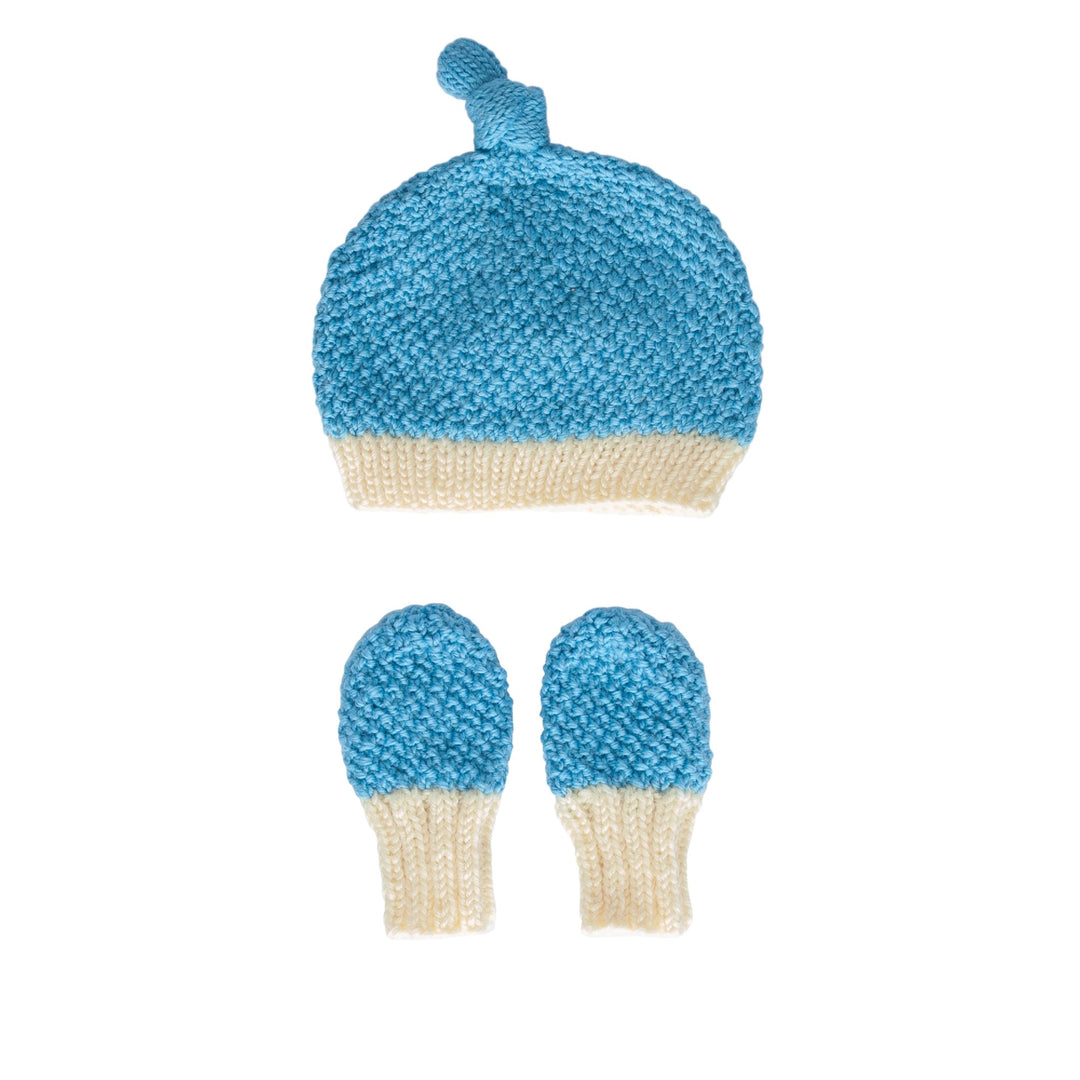 ACORN KIDS - SPRINGBUD MERINO GIFT SET: BLUE [sz:XXS (0-3 MTHS)]
