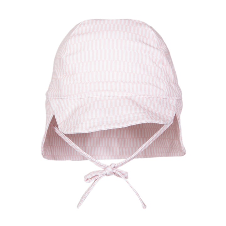 ACORN KIDS - FLAP HAT SOFT JERSEY: PINK SPRINKLES [sz:XS - 46CM/0-9 MTHS]
