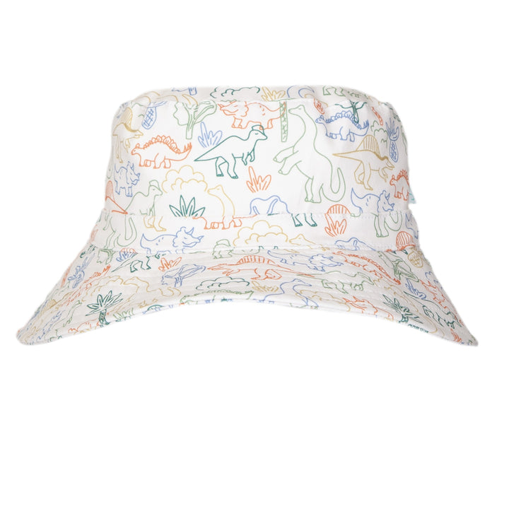 ACORN KIDS - SOFT JERSEY BUCKET HAT: DINO [sz:S - 50CM/9-18 MTHS]