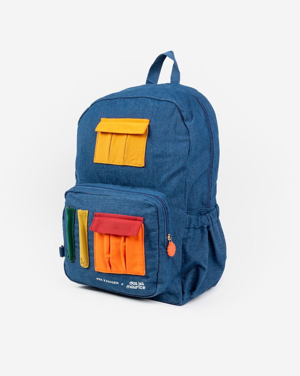 DAS IST MAURICE - DENIM BACKPACK: POCKETS