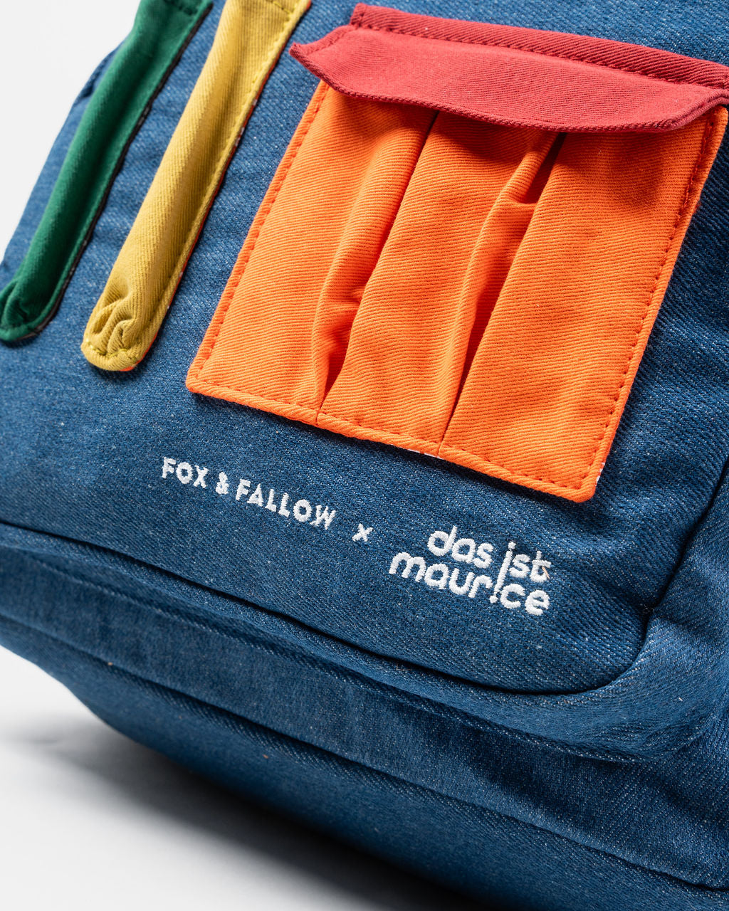 DAS IST MAURICE - DENIM BACKPACK: POCKETS