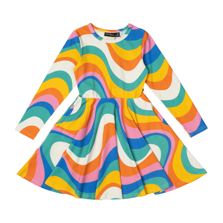 ROCK YOUR BABY - INTO THE GROOVE WAISTED DRESS [sz:2 YRS]