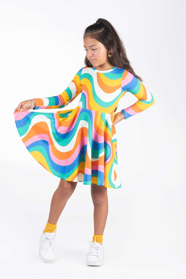 ROCK YOUR BABY - INTO THE GROOVE WAISTED DRESS [sz:2 YRS]