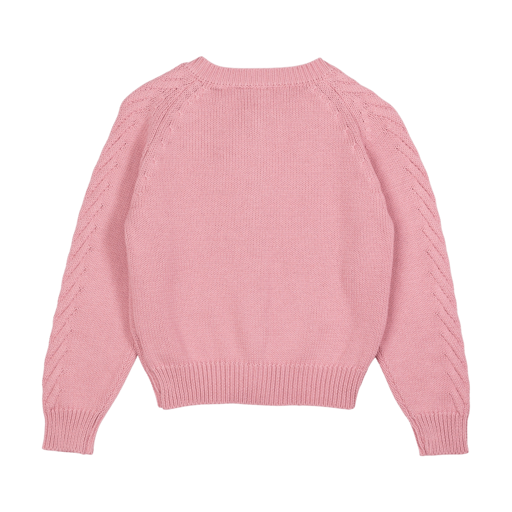 ROCK YOUR KID - PINK KNIT CARDIGAN