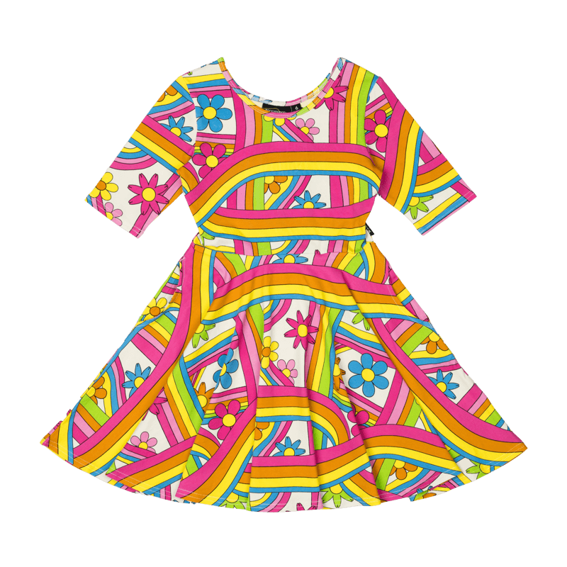 ROCK YOUR BABY - GET HAPPY WAISTED DRESS