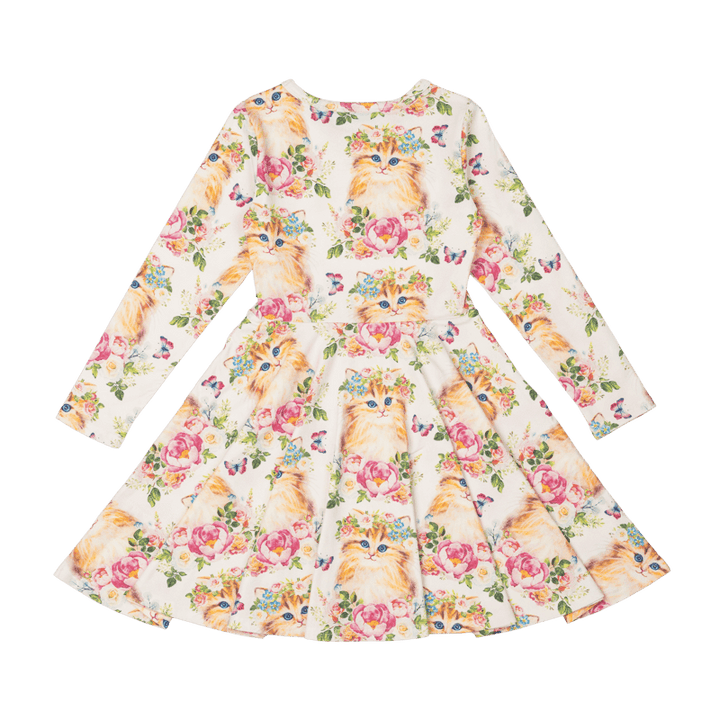 ROCK YOUR BABY - KITTY KATS WAISTED DRESS