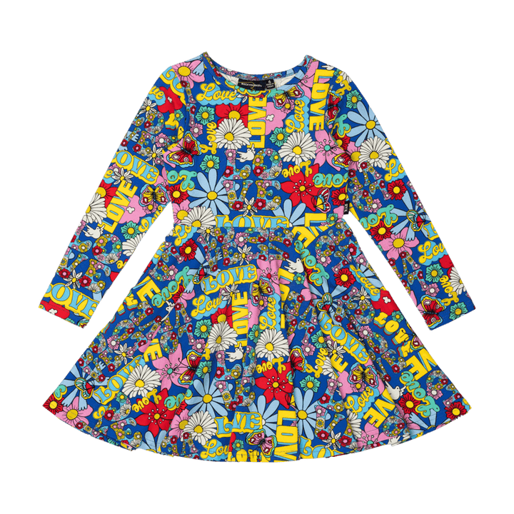 ROCK YOUR BABY - LOVE WAISTED DRESS [sz:2 YRS]