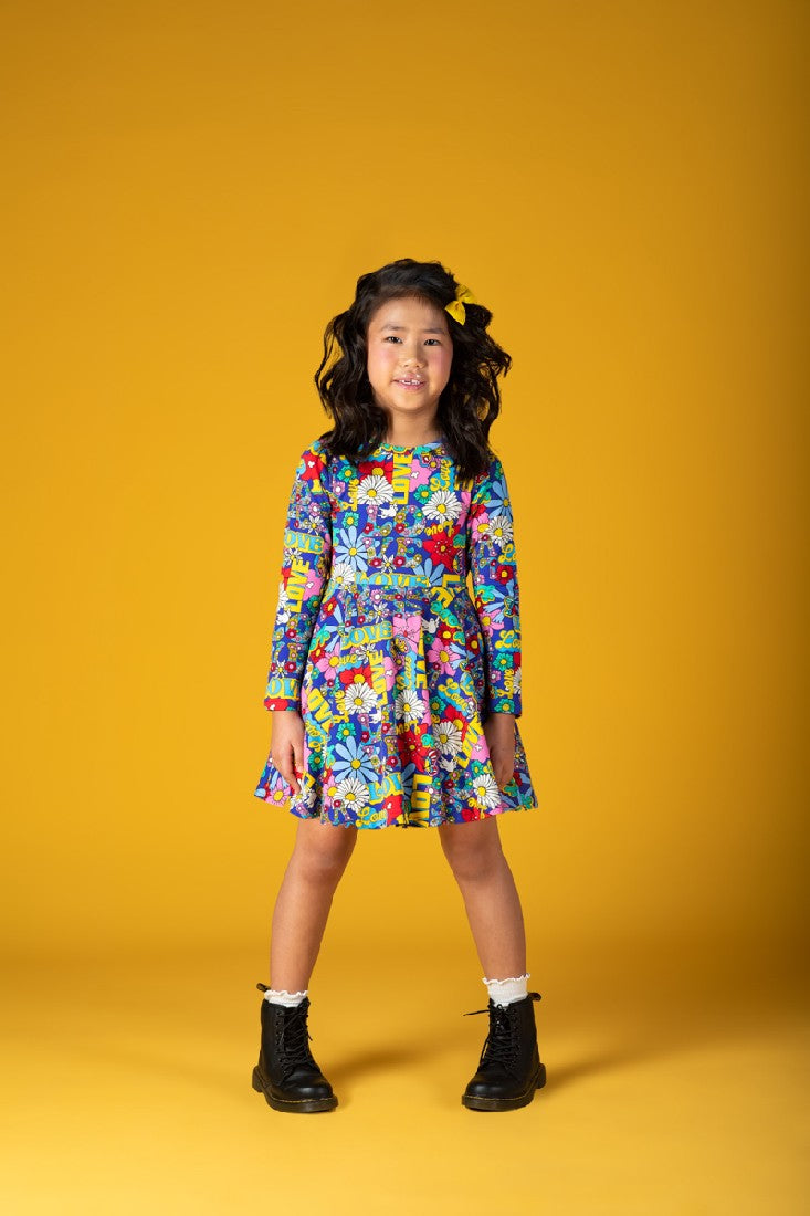 ROCK YOUR BABY - LOVE WAISTED DRESS [sz:2 YRS]
