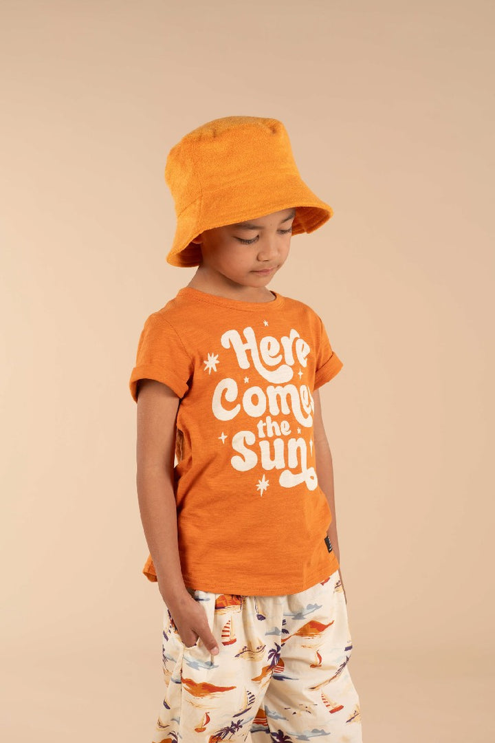 ROCK YOUR KID - HERE COMES THE SUN TAN T SHIRT