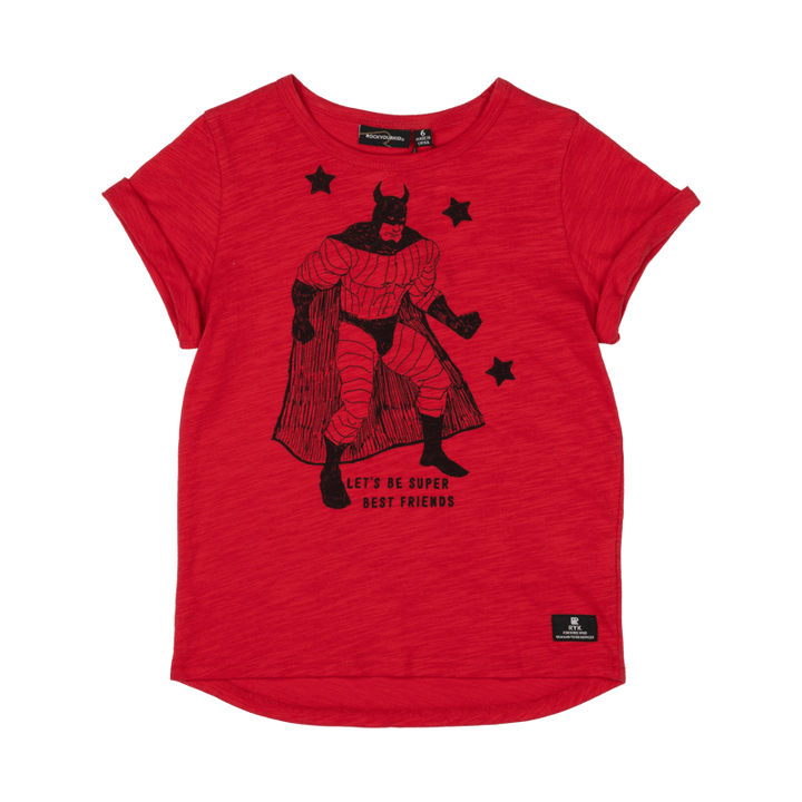 ROCK YOUR KID - SUPER BEST FRIEND RED T SHIRT