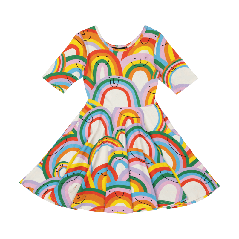 ROCK YOUR BABY - HAPPY RAINBOWS MABEL DRESS