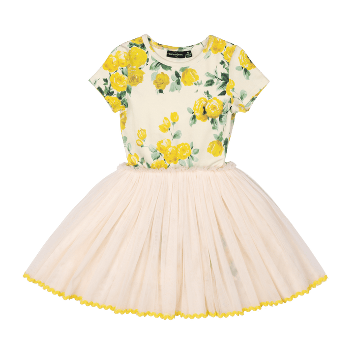 ROCK YOUR KID - YELLOW ROSES CIRCUS DRESS