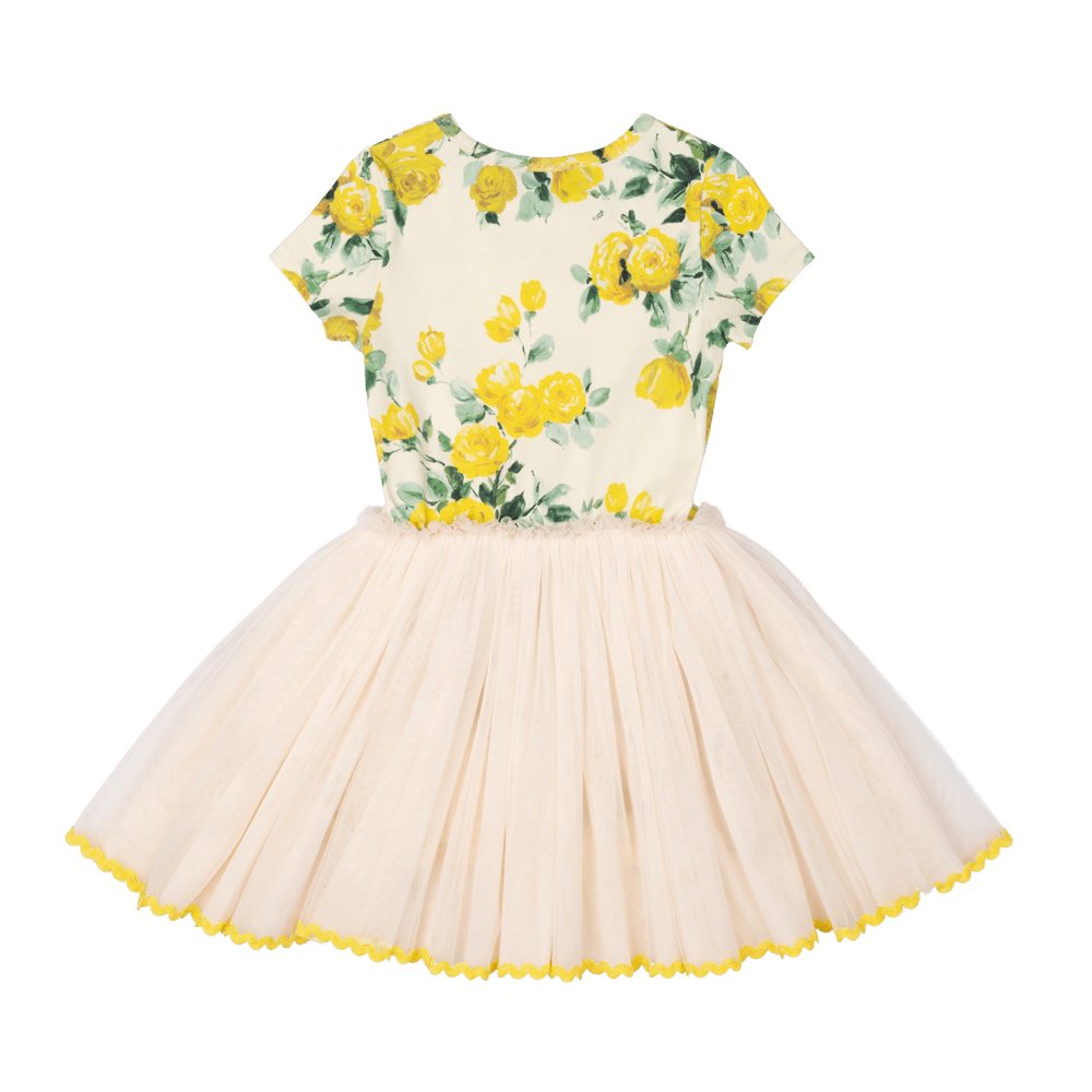 ROCK YOUR KID - YELLOW ROSES CIRCUS DRESS
