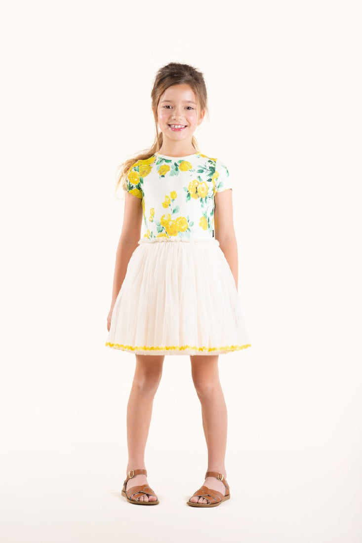 ROCK YOUR KID - YELLOW ROSES CIRCUS DRESS