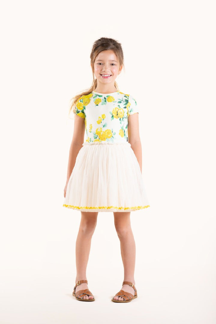 ROCK YOUR KID - YELLOW ROSES CIRCUS DRESS
