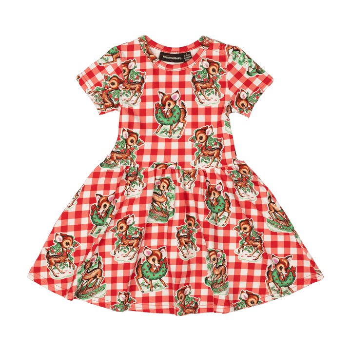 ROCK YOUR BABY - REINDEER JOY BABY DRESS