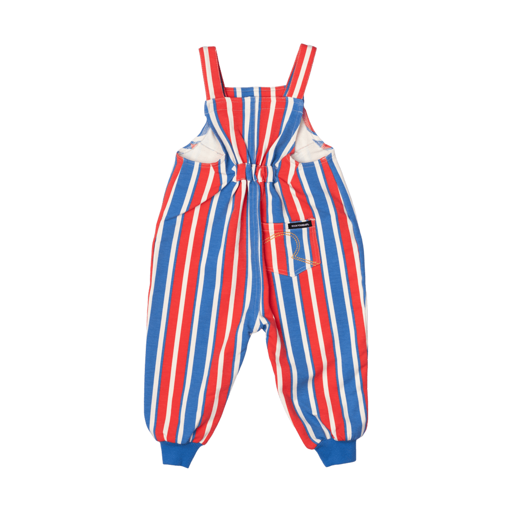 ROCK YOUR BABY - NAUTICAL STRIPE OVERALLS [sz:3-6 MTHS]