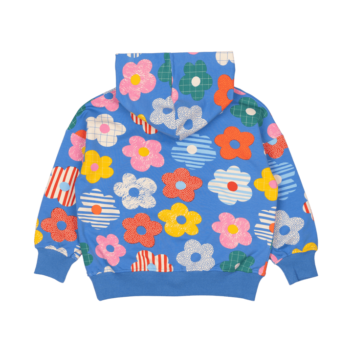 ROCK YOUR BABY - HAPPY FLOWERS HOODED SWEATSHIRT [sz:2 YRS]