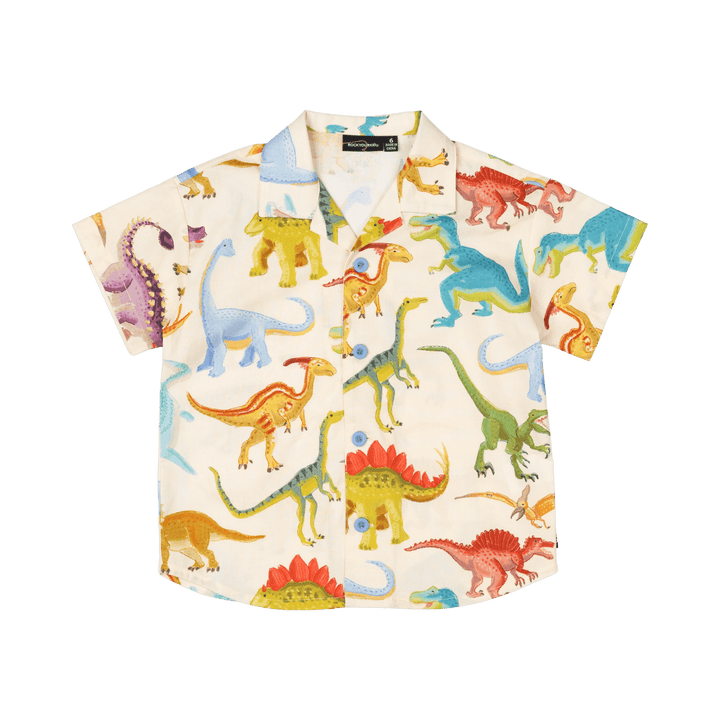 ROCK YOUR BABY - DINOS GALORE SHIRT [sz:2 YRS]