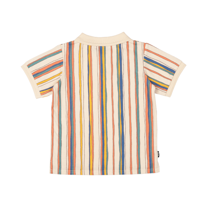 ROCK YOUR BABY - STRIPE POLO T SHIRT [sz:2 YRS]