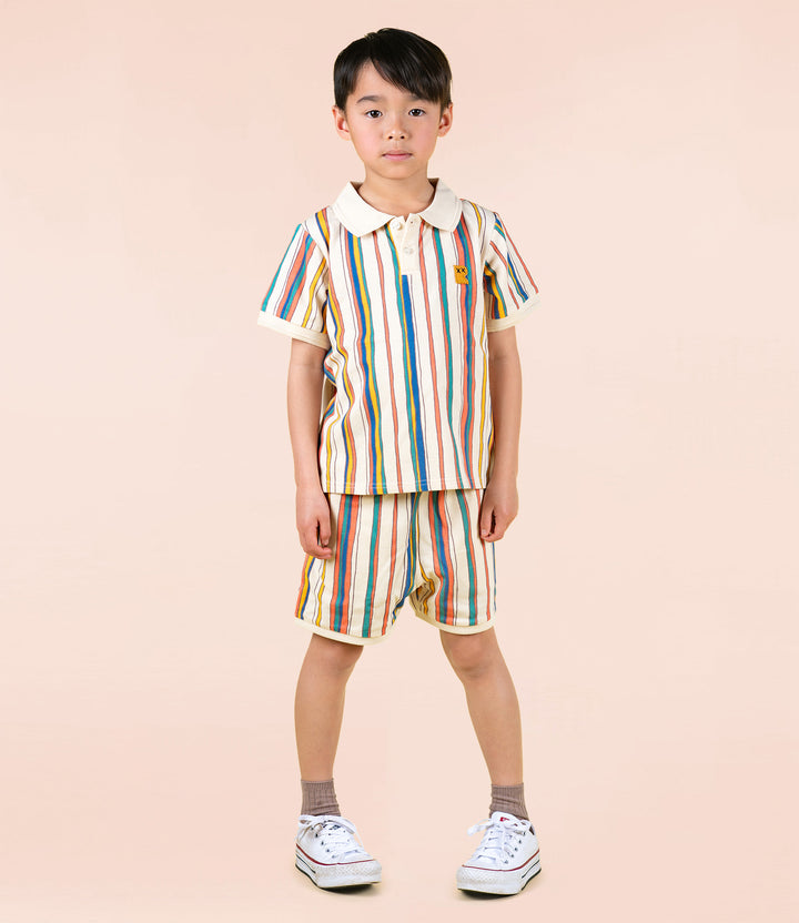 ROCK YOUR BABY - STRIPE POLO T SHIRT [sz:2 YRS]