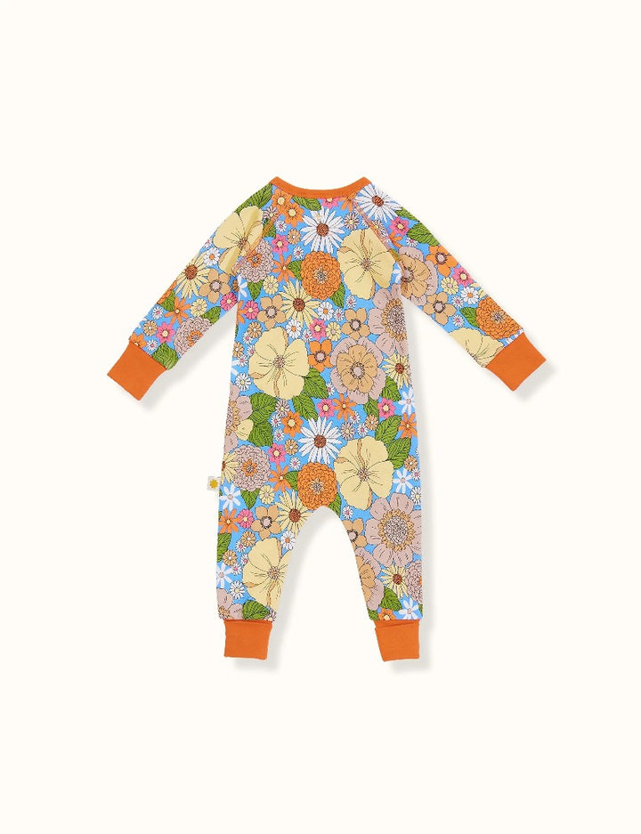 GOLDIE + ACE - LONG SLEEVE ZIPSUIT - ZOE FLORAL PRINT