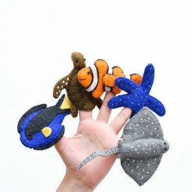 TARA TREASURES - FINGER PUPPET SET: CORAL REEF 