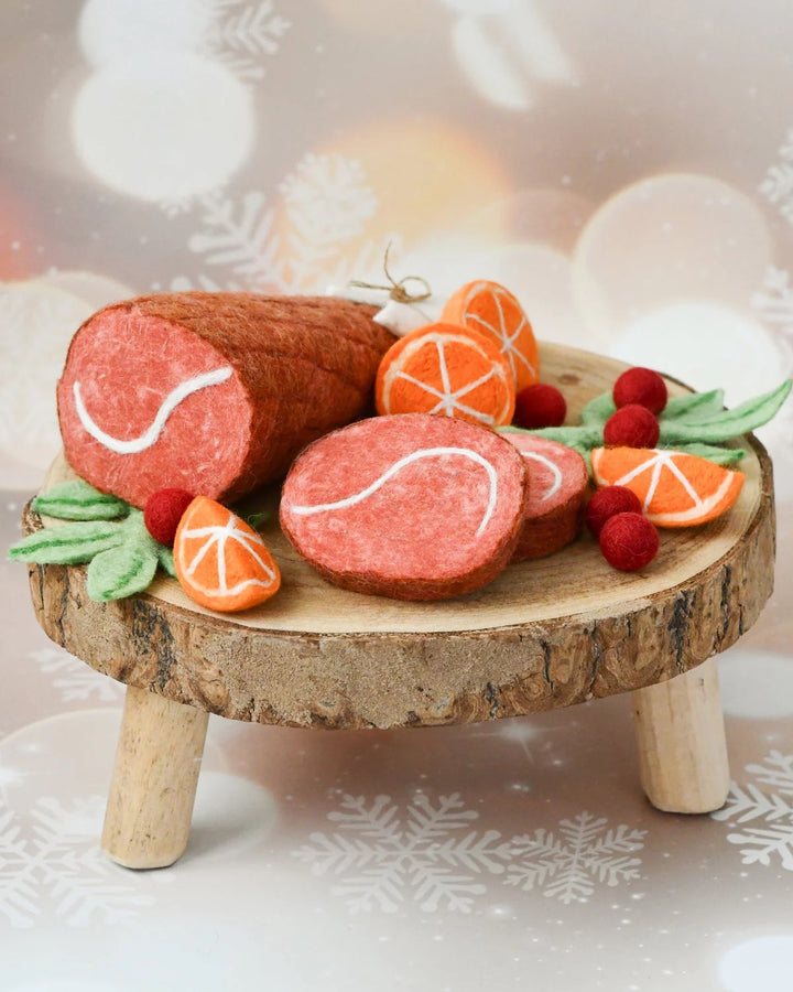 TARA TREASURES - FELT FOOD: CHRISTMAS HAM FEAST
