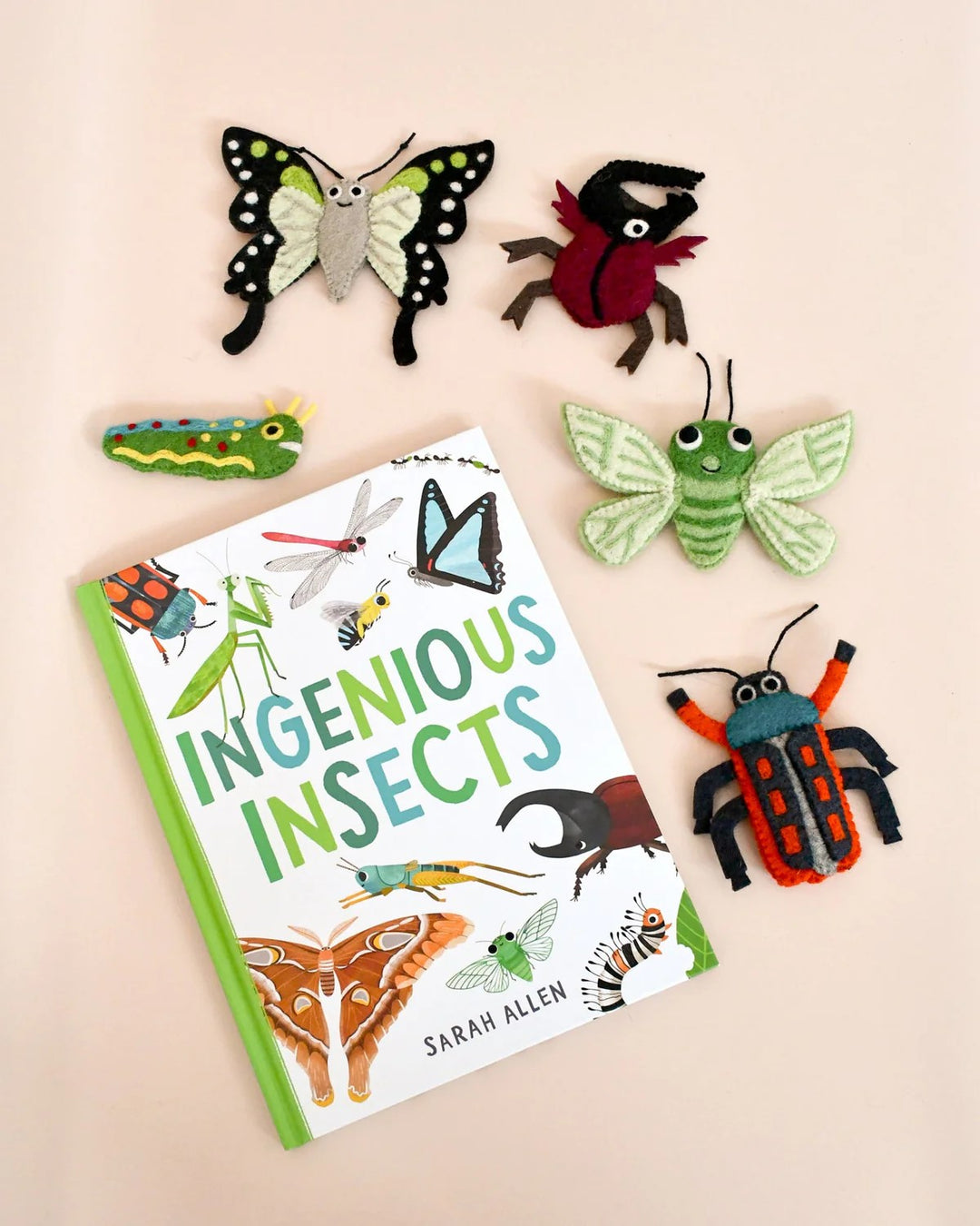 TARA TREASURES - FINGER PUPPET & BOOK SET: INGENIOUS INSECTS