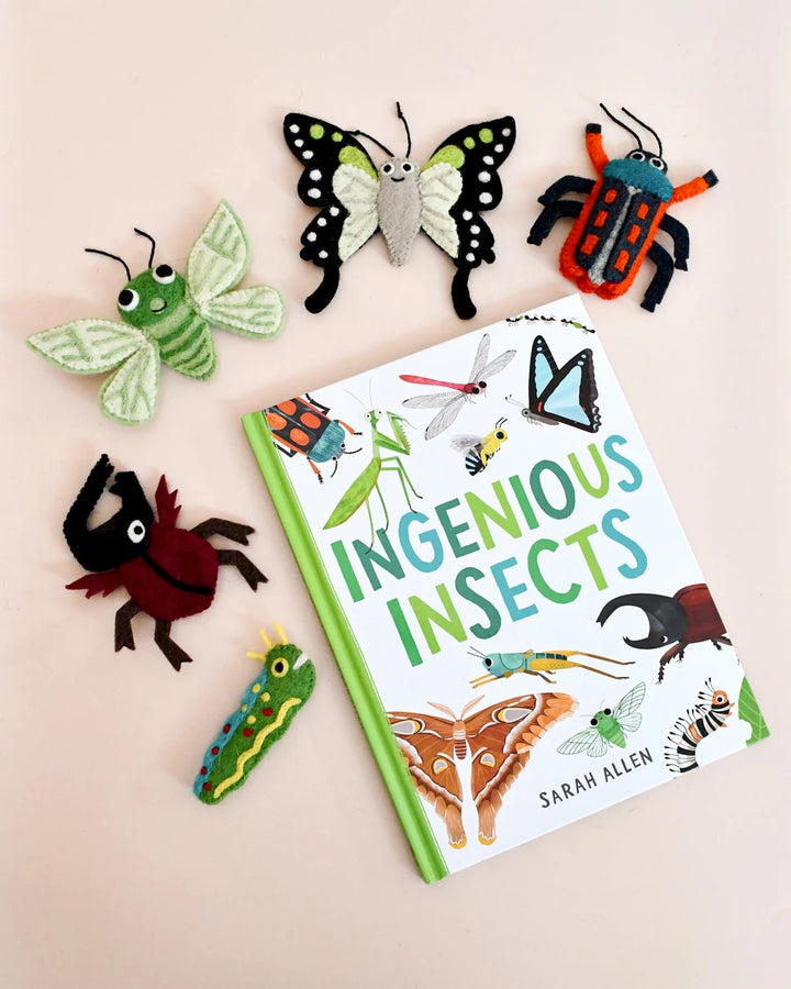 TARA TREASURES - FINGER PUPPET & BOOK SET: INGENIOUS INSECTS