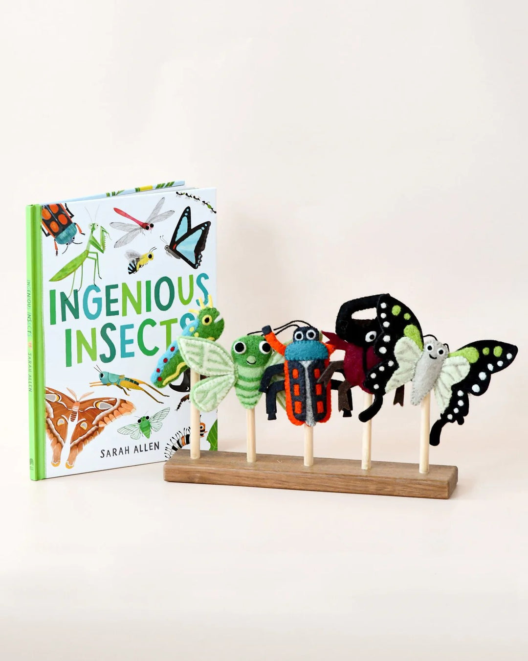 TARA TREASURES - FINGER PUPPET & BOOK SET: INGENIOUS INSECTS