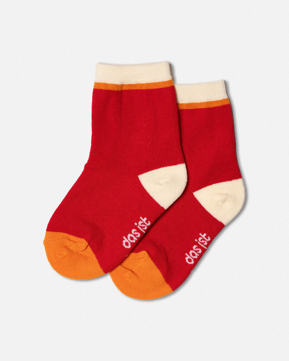 DAS IST MAURICE - SOCKS: ORANGE BEIGE [sz:1-2 YRS]