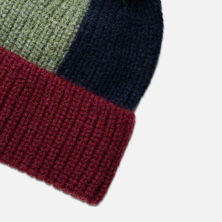 DAS 1ST MAURICE - BEANIE: MAROON & BLUE [sz:1-3 YRS]