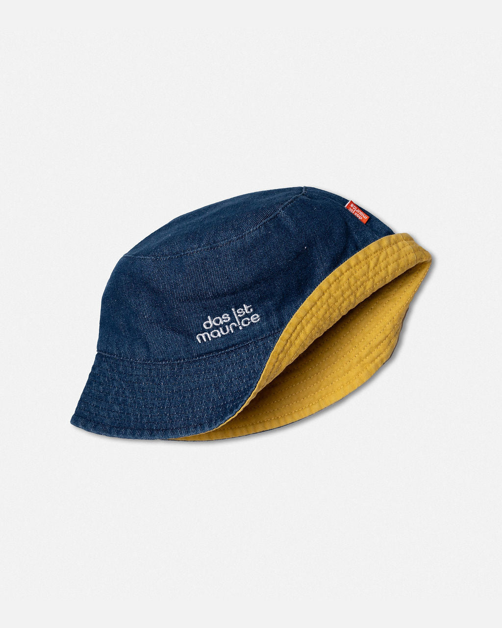 DAS IST MAURICE - MEETING OF DIPLOMATS: REVERSIBLE DENIM BUCKET HAT [sz:1-3 YRS]