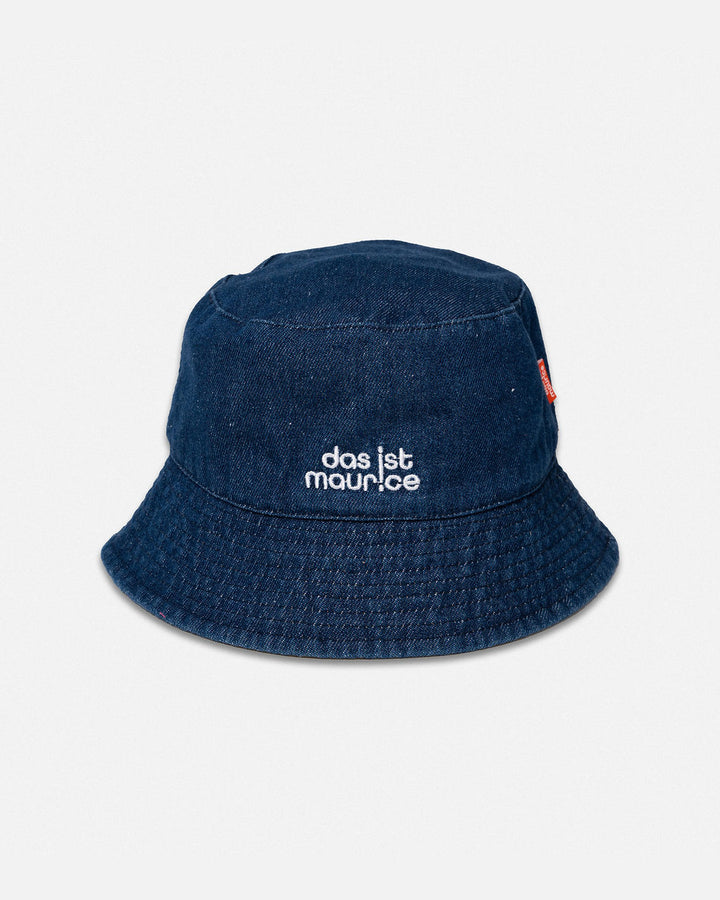 DAS IST MAURICE - MEETING OF DIPLOMATS: REVERSIBLE DENIM BUCKET HAT [sz:1-3 YRS]
