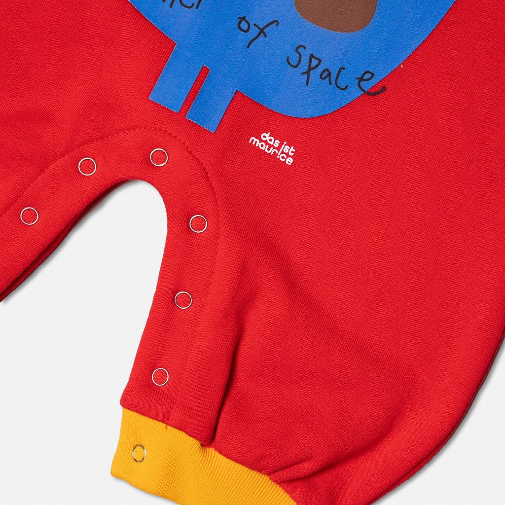 DAS 1ST MAURICE - ROMPER: RED SPACEMAN [sz:0-3 MTHS]