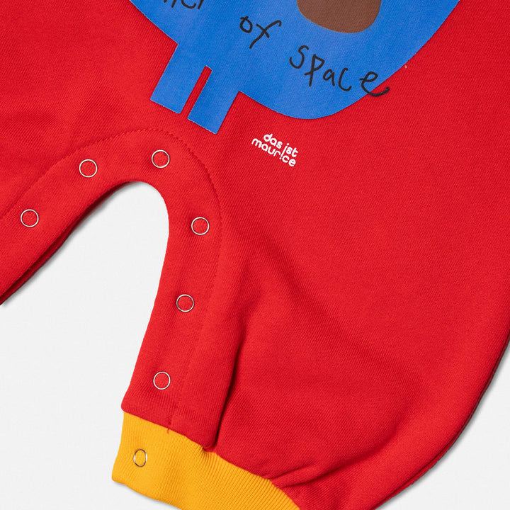 DAS 1ST MAURICE - ROMPER: RED SPACEMAN [sz:0-3 MTHS]