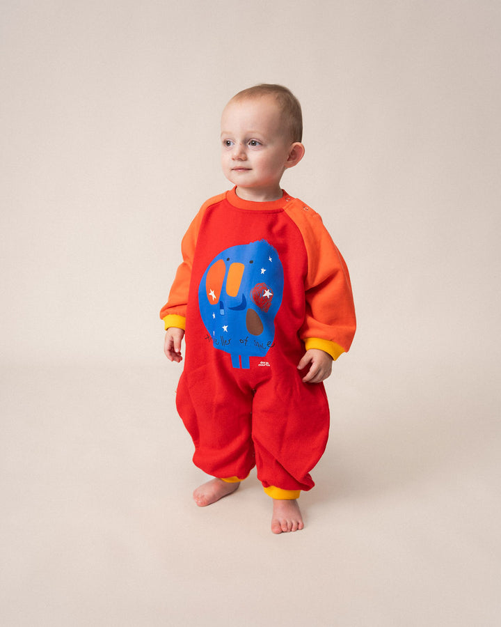 DAS 1ST MAURICE - ROMPER: RED SPACEMAN [sz:0-3 MTHS]