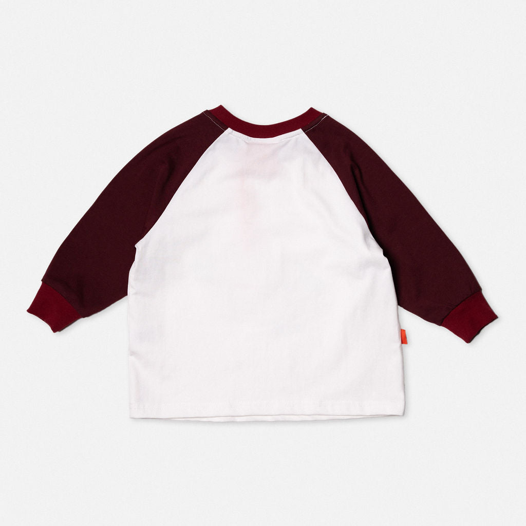 DAS 1ST MAURICE - RAGLAN LONG SLEEVE T SHIRT: BOATS [sz:1 YR]